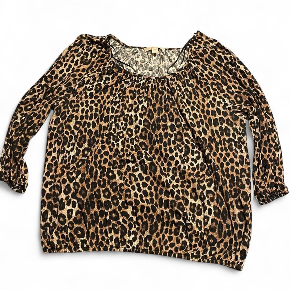 Micheal Kors Leopard Print Blouse